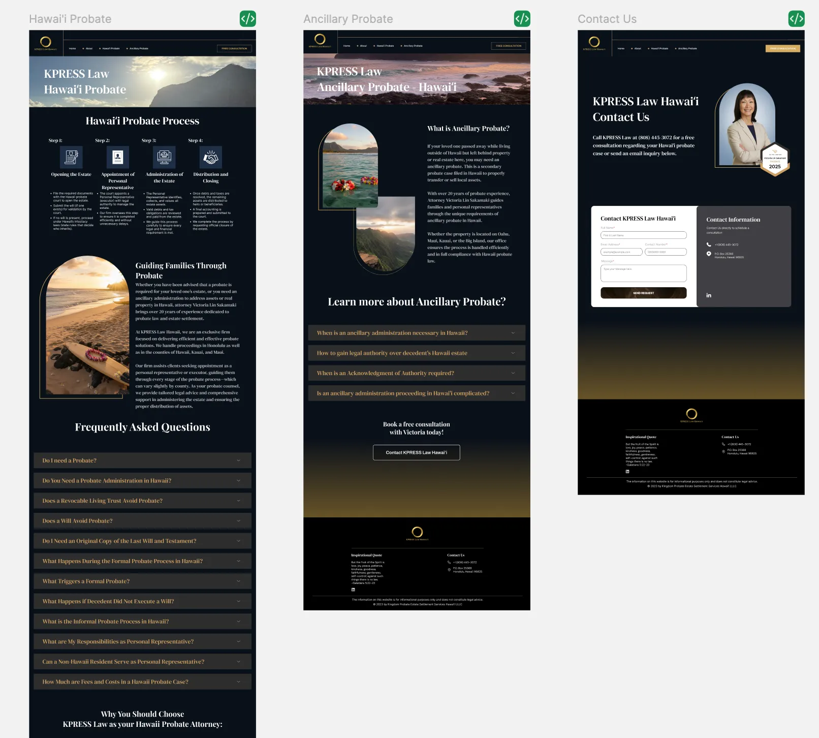 KPRESS Law Professional Law Firm Website