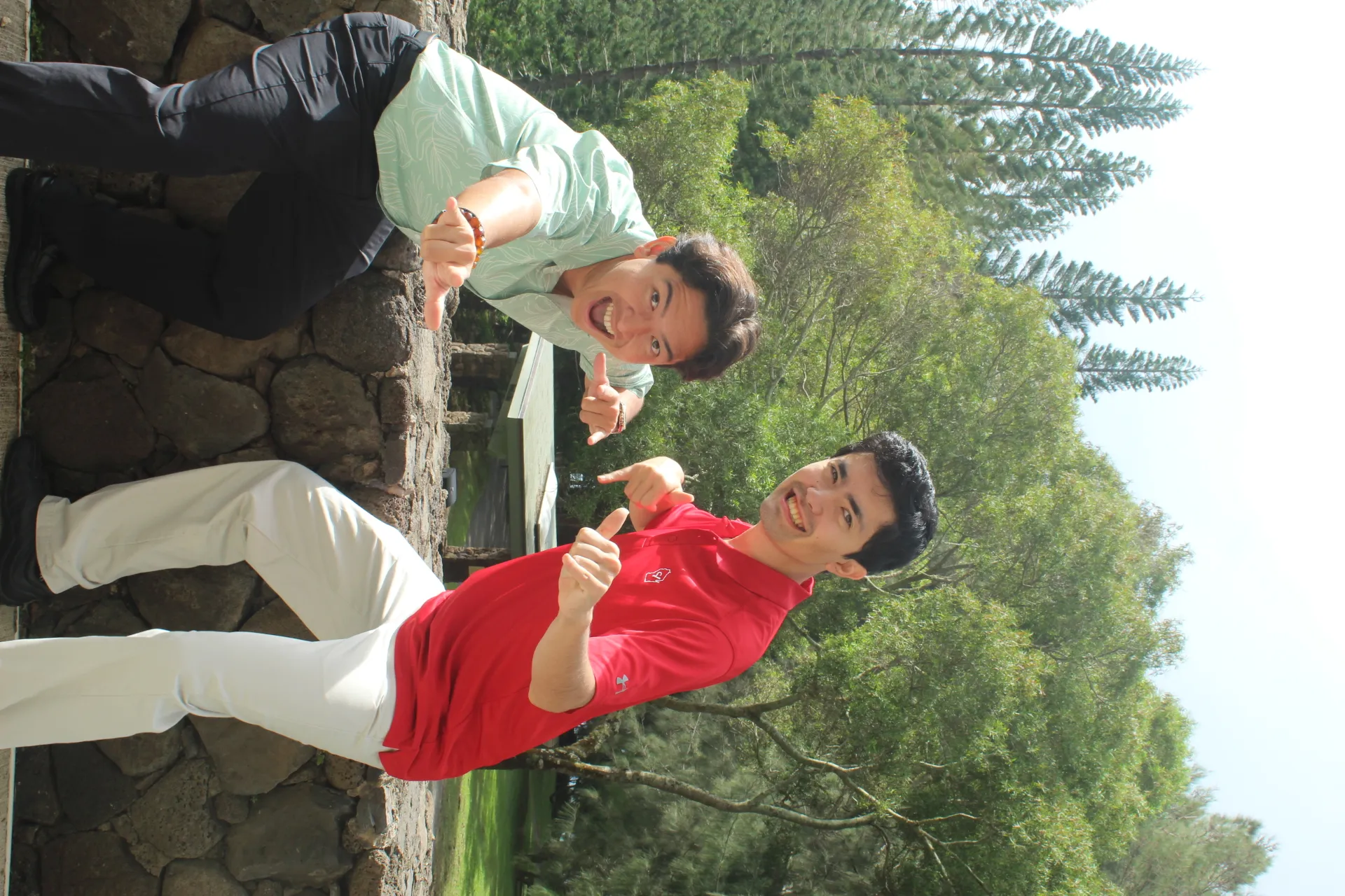 Example image of Zumify's founders surfing posing