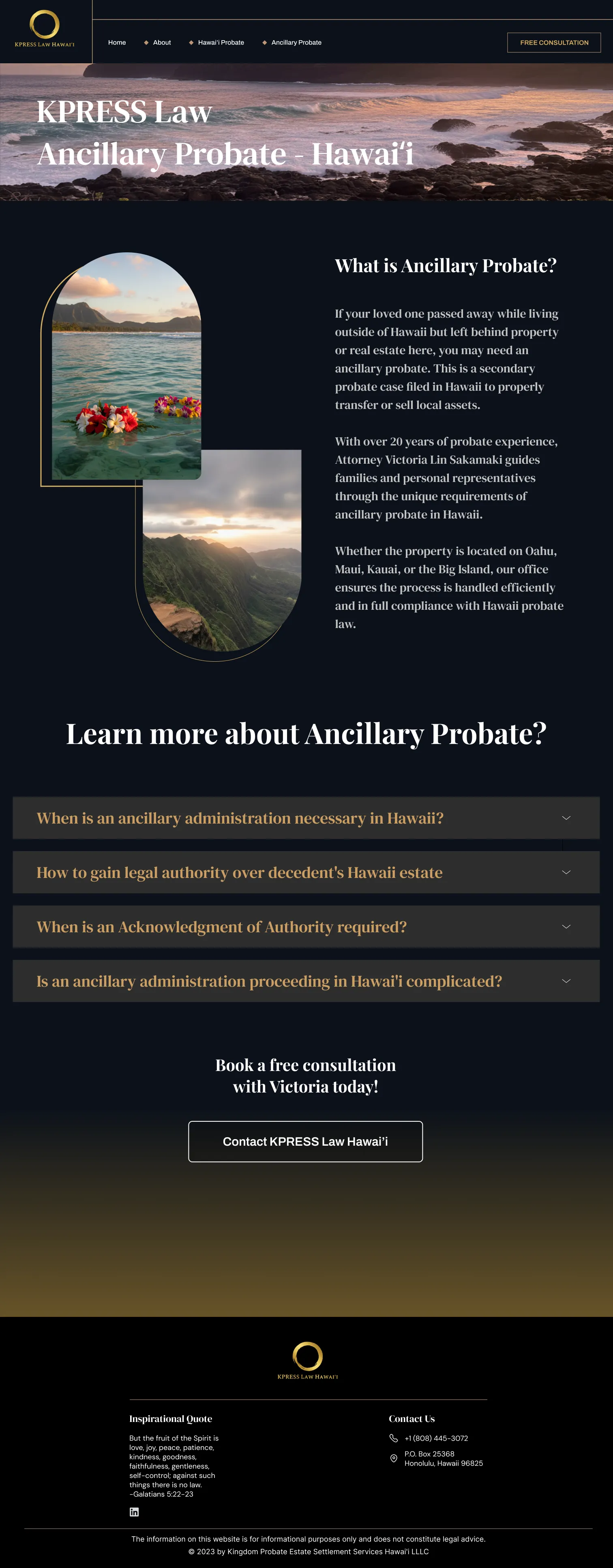 KPRESS Law Website Showcase